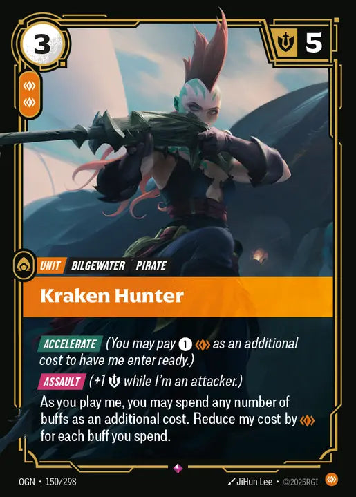 Kraken Hunter Foil Rare Origins 150/298 NM