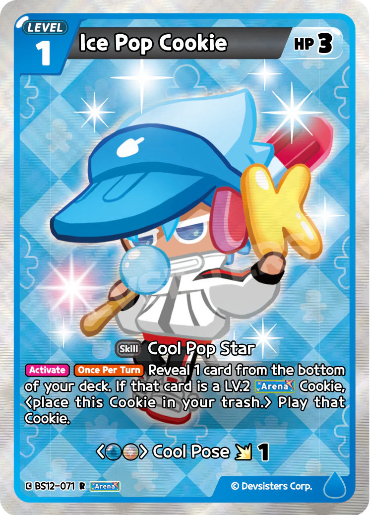 Ice Pop Cookie Rare Festival Arena BS12-071 NM