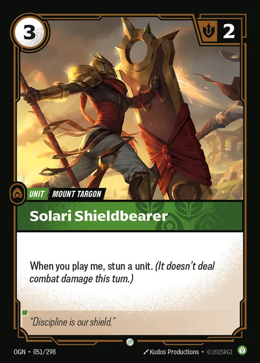 Solari Shieldbearer Common Origins 051/298 NM