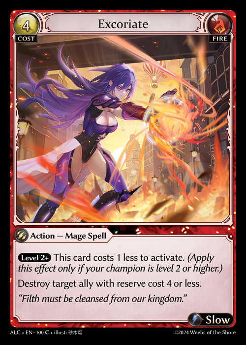 Excoriate Common Alchemical Revolution 100 NM