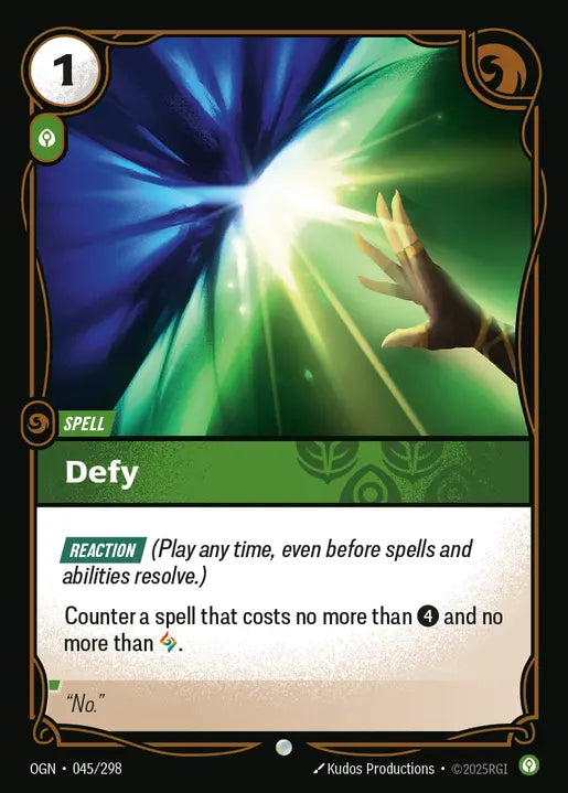 Defy Common Origins 045/298 NM