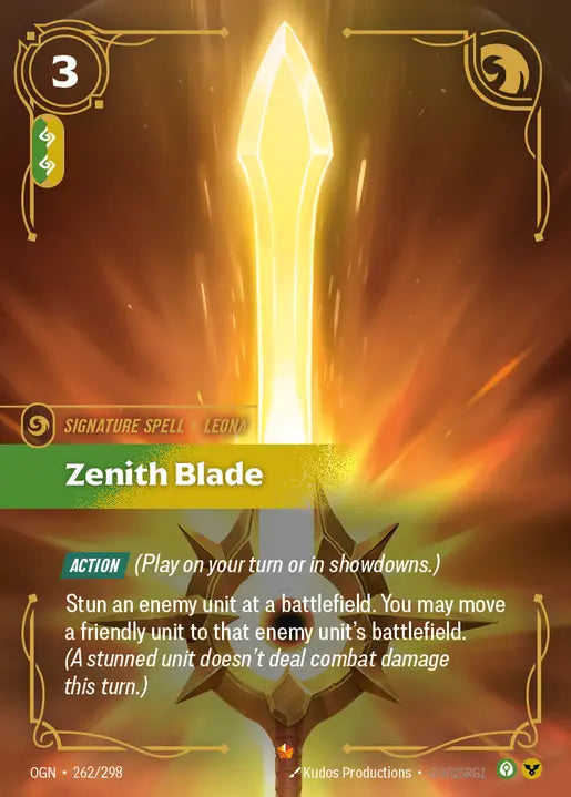 Zenith Blade Foil Epic Origins 262/298 NM