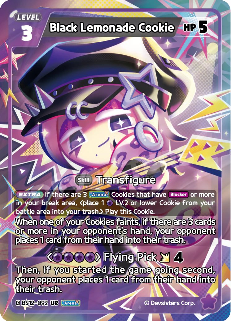 Black Lemonade Cookie Ultra Rare Festival Arena BS12-092 NM
