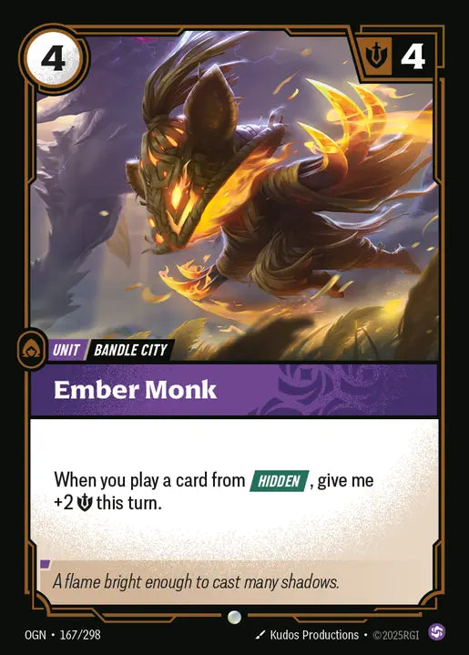 Ember Monk Common Origins 167/298 NM