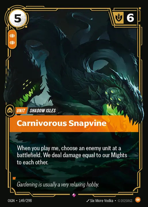 Carnivorous Snapvine Foil Rare Origins 149/298 NM