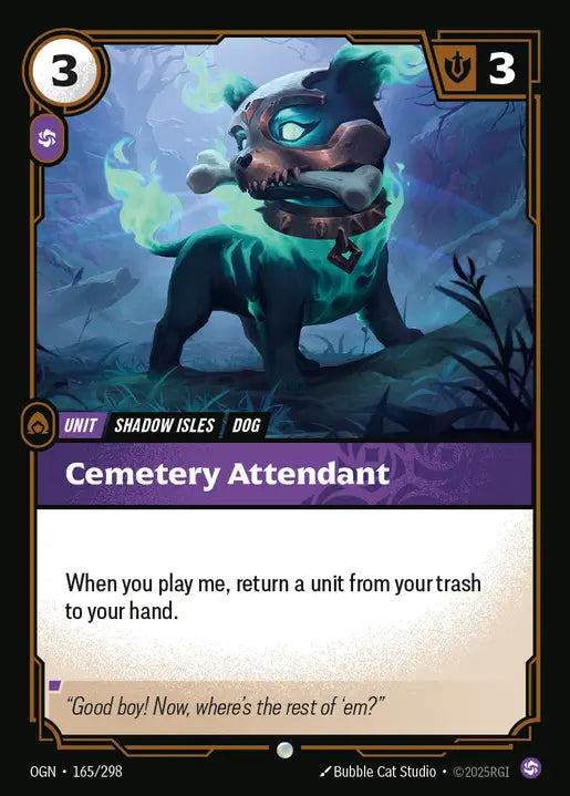 Cemetery Attendant Common Origins 165/298 NM