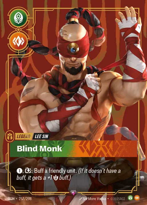 Lee Sin, Blind Monk Foil Rare Origins 257/298 NM