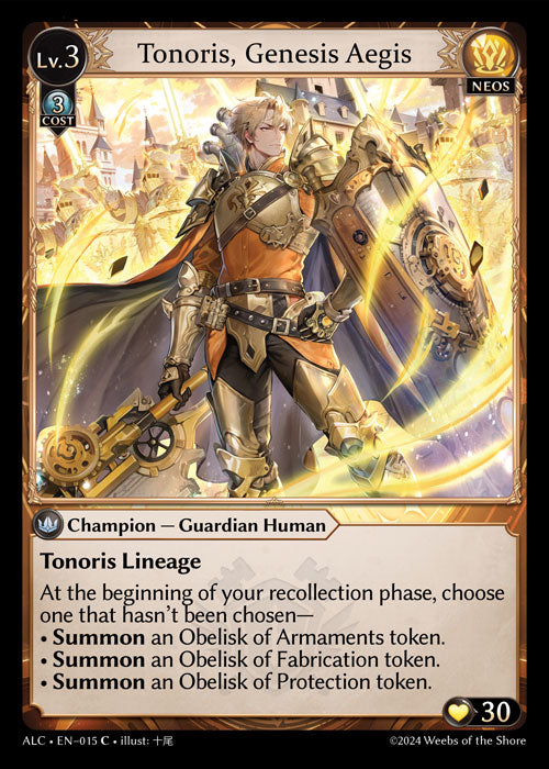 Tonoris, Genesis Aegis Common Alchemical Revolution 015 NM