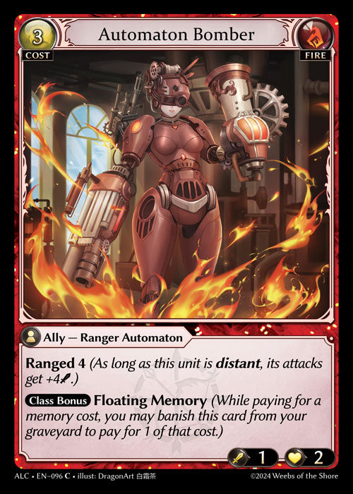 Automaton Bomber Common Alchemical Revolution Starter Decks 071 NM