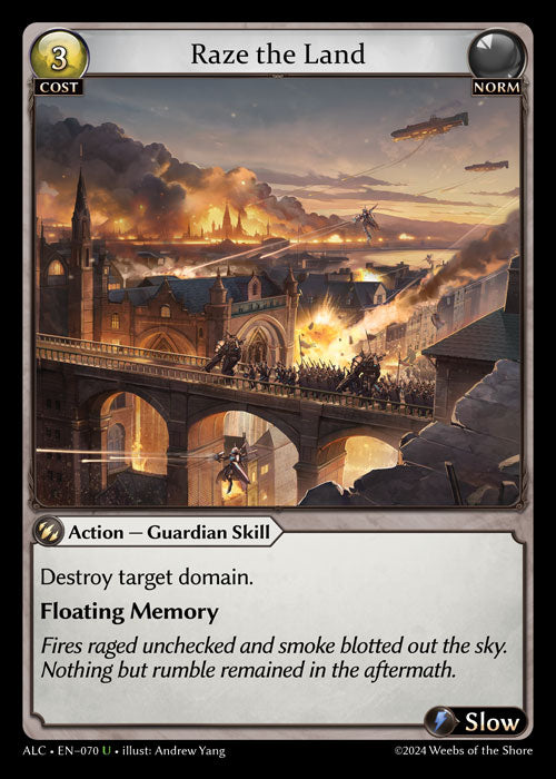 Raze the Land Uncommon Alchemical Revolution 070 NM