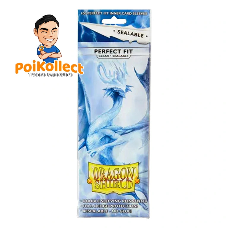 Dragon Shield 100ct Standard Size Perfect fit Sealable Clear