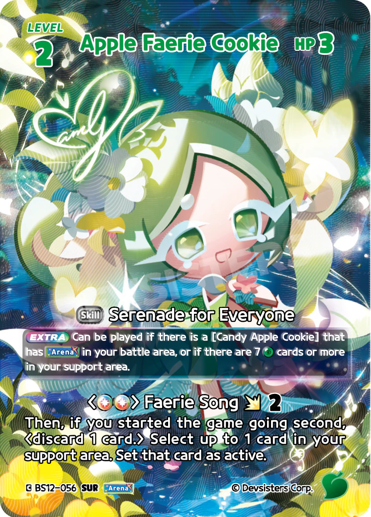 Apple Faerie Cookie (SUR) Secret Ultra Rare Festival Arena BS12-056 NM