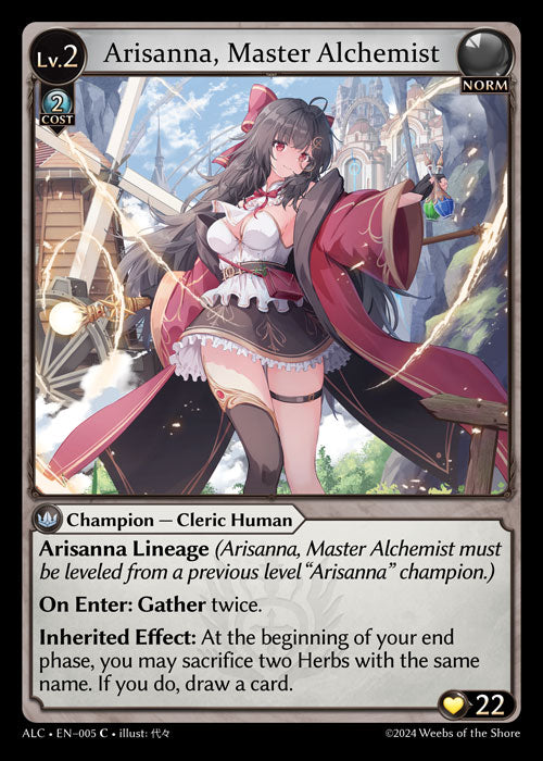 Arisanna, Master Alchemist Common Alchemical Revolution 005 NM