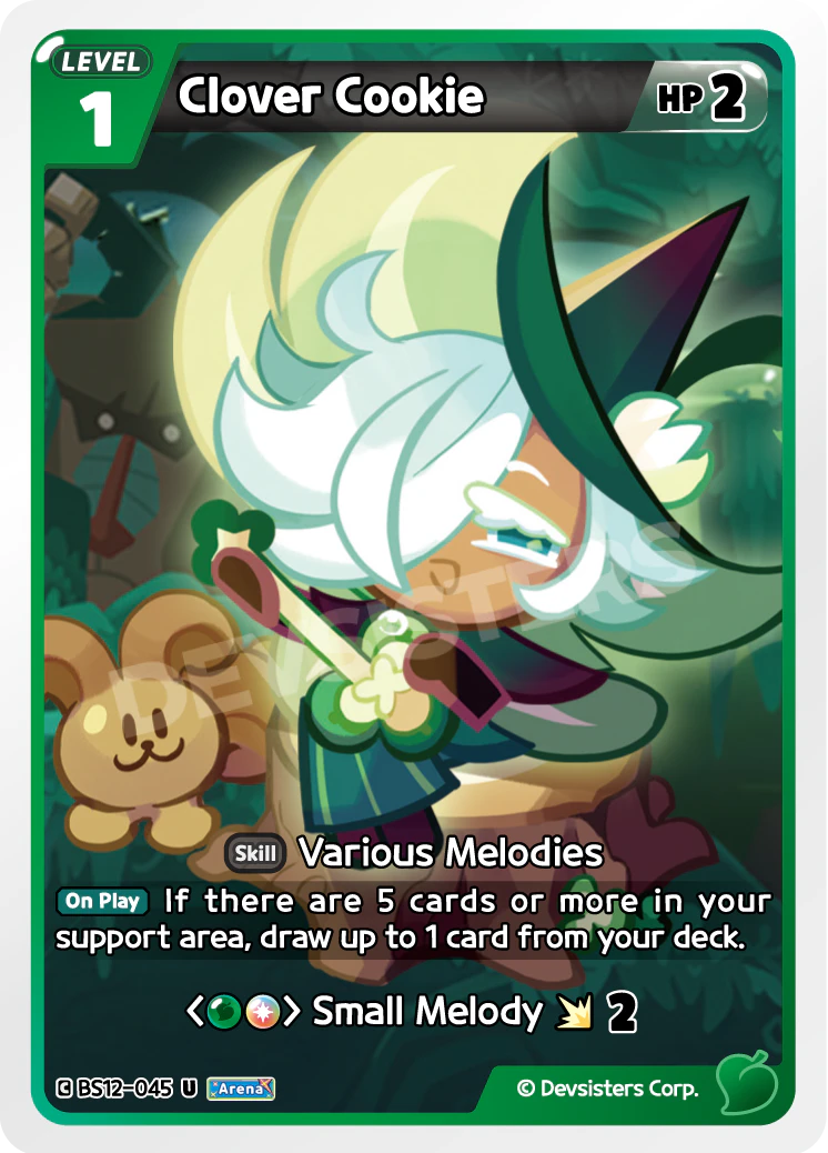 Clover Cookie Uncommon Festival Arena BS12-045 NM