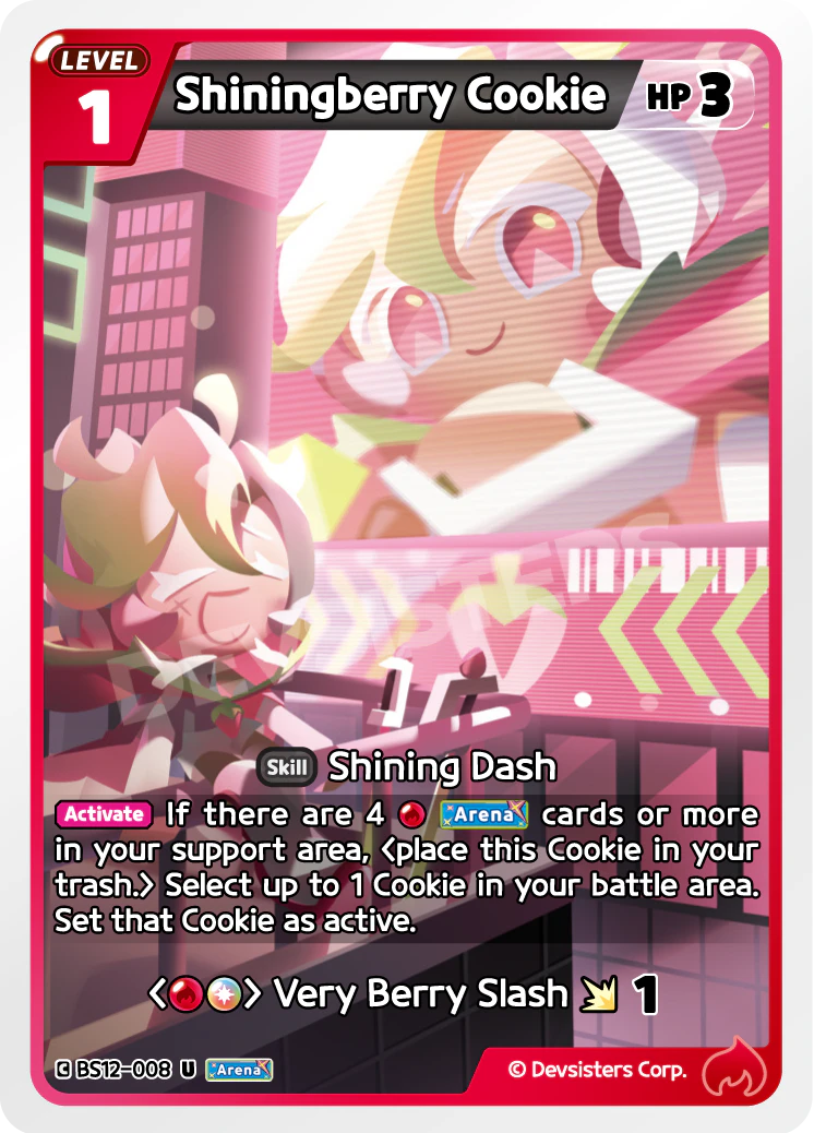 Shiningberry Cookie Uncommon Festival Arena BS12-008 NM
