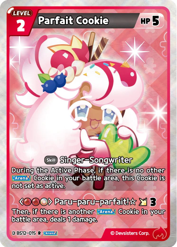 Parfait Cookie Rare Festival Arena BS12-015 NM