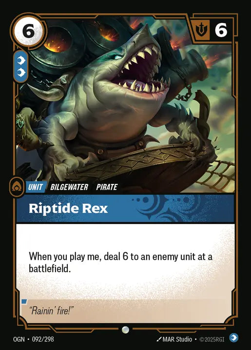 Riptide Rex Common Origins 092/298 NM